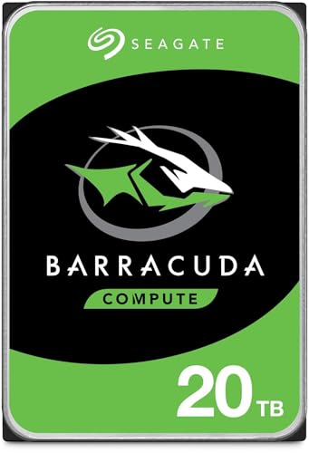 Seagate BarraCuda 3.5インチ 20TB 内蔵 ハードディスク HDD PC 2年保証 6Gb/s 512MB 7200rpm 正規代理店品 ST20000DM001/EC 画像1
