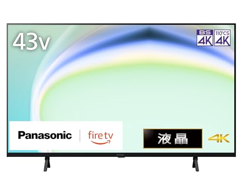 パナソニック 43V型 液晶 テレビ 4K TV-43W80A VIERA FireTV搭載 2024年エントリーモデル 1枚目 画像