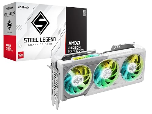 【Amazon.co.jp限定】ASRock 3年保証 グラフィックボードSteel legend RX 9070 XT 16G AMD Radeon RX9070XT 搭載 RX9070XT SL 16G/AX 長期保証モデル 1枚目 画像