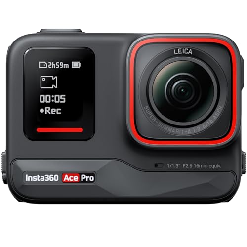 Insta360 Ace Pro - アクションカメラ 防水 1/1.3インチセンサーと5nmAI チップ搭載 AIノイズリダクション 圧倒的な画質 4K120fps 2.4インチフリップ式スクリーン 高度なAI機能 長時間 水中アクションカメラ 通常版 1枚目 画像