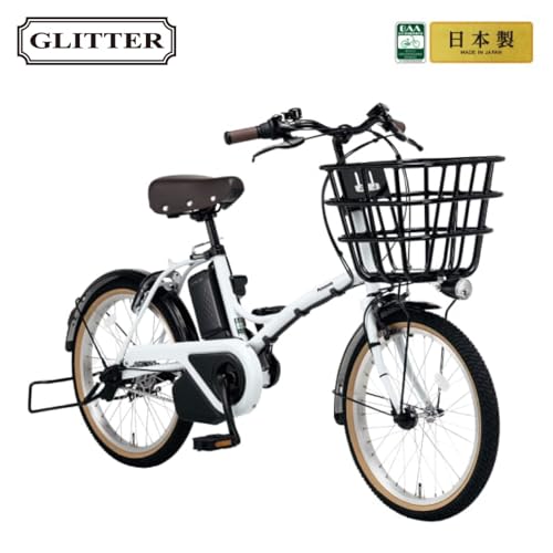 【自転車 完全品|自転車安全整備士点検済】電動自転車 パナソニック (Panasonic) 2025年モデル グリッター BE-FGL032 12.0Ah 20インチ 3段変速 マットオリーブ 電動アシスト自転車 中間 画像