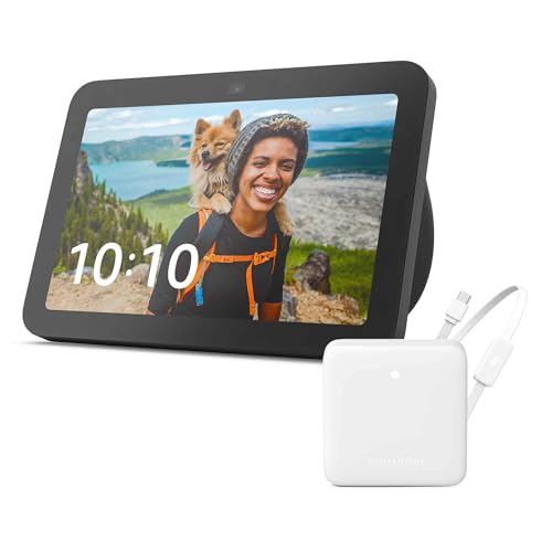 【セット買い】Echo Show 8 (第3世代) チャコール + SwitchBot スマートリモコン Hub Mini (温湿度センサー搭載・Matter対応版) 1枚目 画像