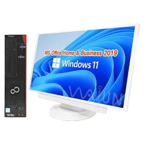 【整備済み品】デスクトップPC ESPRIMO D587/D588/24型液晶セット/Core i5-8400/Win11 Pro/MS Office H&B 2019/wajunのwifi/Bluetooth/DVD/16GB/256GB SSD 画像1