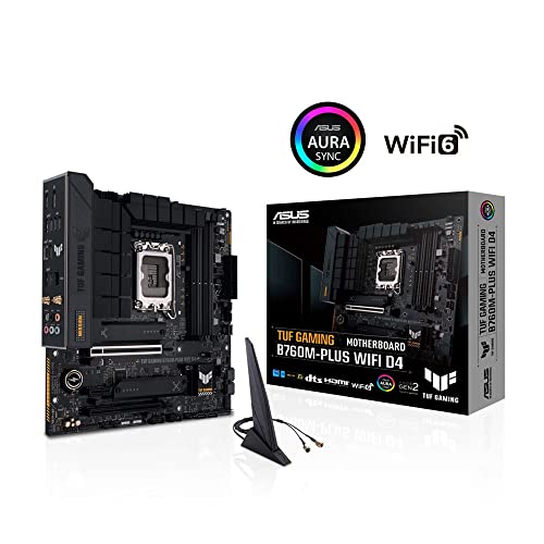 ASUS INTEL 第13.12世代 LGA1700 対応 B760M 搭載 マザ―ボード TUF GAMING B760M-PLUS WIFI D4 / 国内正規代理店品 Micro ATX 最後 画像