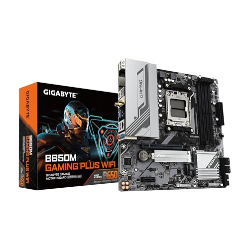 GIGABYTE B650M GAMING PLUS WIFI AMD Ryzen 9000/8000/7000シリーズプロセッサー対応 Socket AM5 Micro-ATX マザーボード MB6616 1枚目 画像