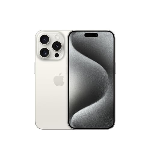 【整備済み品】 Apple iPhone 15 Pro 128GB ホワイト チタニウム SIMフリー 5G対応 (整備済み品) 1枚目 画像