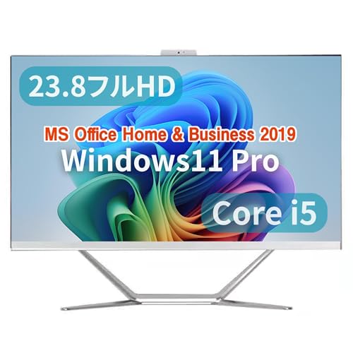 【整備済み品】一体型PC wajun Pro-X10/23.8インチFull HD/ i5-4200M/Win11 Pro/MS Office H&B 2019/wajunのwifi/Bluetooth/HDMI/WEBカメラ/8GB/512GB SSD【未使用品】 1枚目 画像