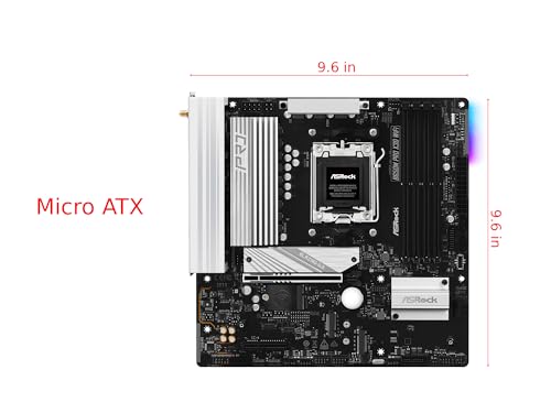 ASRock マザーボード B650M Pro X3D WiFi AMD Ryzen 9000, 8000, 7000 シリーズ CPU対応 (Soket AM5) B650 Micro ATX マザーボード 【国内正規代理店品】 最後 画像