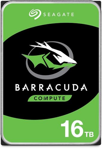 【Amazon.co.jp限定】 Seagate BarraCuda 3.5インチ 16TB 内蔵 ハードディスク HDD PC 2年保証 6Gb/s 512MB 7200rpm 正規代理店品 ST16000DM001/EC 1枚目 画像