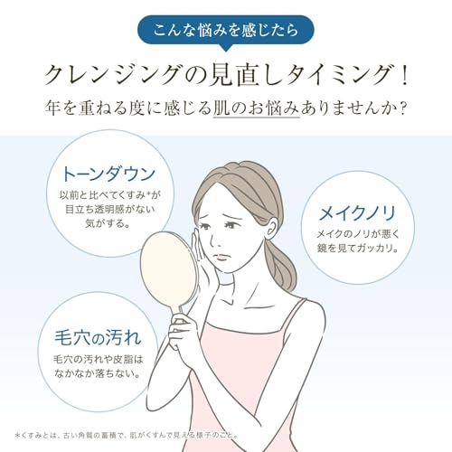アテニア (Attenir) スキンクリア クレンズ オイル セット アロマタイプ 350mL (毛穴/乾燥/角質) クレンジング メイク落とし (クレンジングオイル/ダブル洗顔不要) リフレシングシトラスの香り / 約4か月分 レフィル ポンプ 専用ホルダー 中間 画像