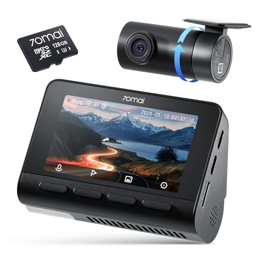 【800万画素超強暗視+128GB SDカード付属】 70mai Dash Cam 4K A800SE ドライブレコーダー HDR搭載 F1.55 超広角 超強暗視 3インチ液晶画面 GPS ADAS安全運転支援 常時録画 衝撃録画 駐車監視 スマホ連携 パソコンと接続可能 技適認証済 全国LED信号対応ノイズ対策済 日本語取扱書 SDカード付属(128GB) 画像1