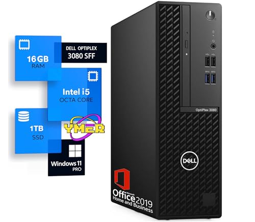 【整備済み品】 DELL OptiPlex 3080 SFF 第10世代 i5 メモリ 16GB / SSD:1TB/Windows11 Pro/MS Office2019/USB3.0/DVD/4KHD対応/HDMI/DP/WIFI・Bluetooth無線端子付き (整備済み品) 1枚目 画像