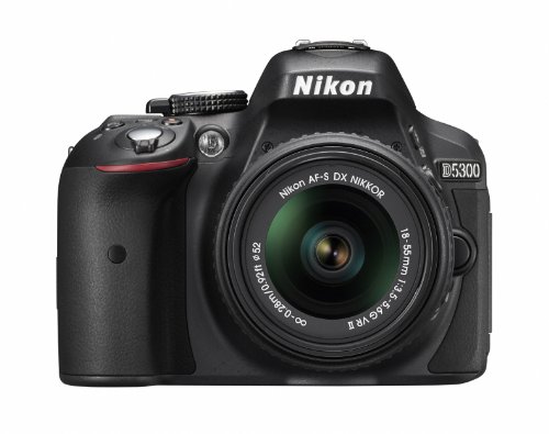 Nikon デジタル一眼レフカメラ D5300 18-55mm VR II レンズキット ブラック 2400万画素 3.2型液晶 D5300LK18-55VR2BK 1枚目 画像