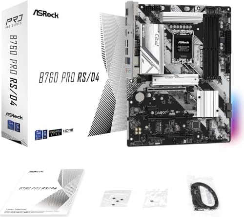 ASRock マザーボード B760 Pro RS/D4 Intel 第12世代 ・ 13世代 CPU ( LGA1700 )対応 B760チップセット DDR4 ATX マザーボード 【国内正規代理店品】 中間 画像