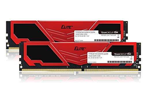 Team DDR4 3200MHz PC4-25600 32GB (16GBx2枚) デスクトップ用メモリ Elite Plus シリーズ 日本国内無期限正規保証 TPRD432G3200HC22DC01 画像1