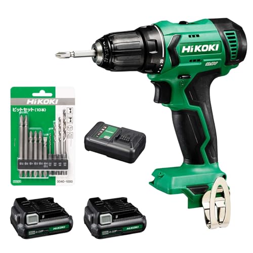【セット買い】 HiKOKI(ハイコーキ) 10.8V充電式ドライバードリル DS12DA(2BS) + ビットセット 1枚目 画像