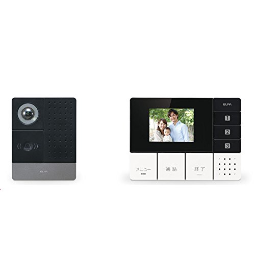 エルパ(ELPA) テレビドアホン DECTワイヤレスインターホン 配線工事不要 自動録画 親機1台カメラ子機1台セット DHS-SM2030 1枚目 画像