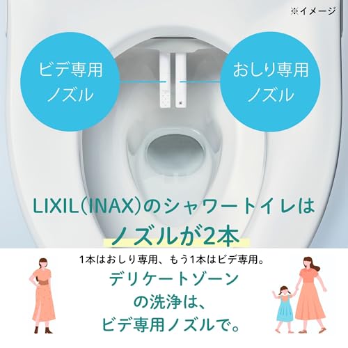 LIXIL ( リクシル ) INAX シャワートイレ CW-RG10 / BN8 オフホワイト RGシリーズ 便座 温水洗浄便座 省エネ 後付け 中間 画像