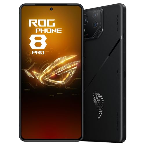 ASUS スマートフォン ROG Phone 8 Pro 【日本正規代理店品】ファントムブラック ROG8P-BK16R512/A docomo/au/SoftBank/Y!mobile/ahamo/povo/LINEMO/楽天モバイル 回線対応 6.78型 ワイド 防水/防塵(IP65IP68) 5G / イヤホンジャック/Felica 1枚目 画像