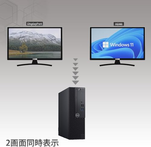 【中古整備品】デル デスクトップパソコン DE LL OptiPlex 3060 SFF/CPU 第8世代インテル Core i5 8500 / /16GB/最新Windows11 Pro&MS Office2019/USB3.0/DP/DVD/HDMI搭載/外付けWIFI付き (SSD512GB) 最後 画像