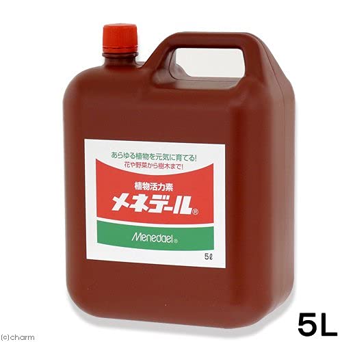 メネデール 植物活力剤 栄養剤 5L 植物を元気に育てる 花から野菜から植木まで 100倍希釈 1955年発売 最後 画像