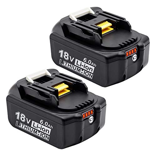 マキタ 18V バッテリー BL1860B 互換： 対応 マキタバッテリー 6.0Ah BL1830 BL1840 BL1850 BL1860 BL1830b BL1840b BL1850b リチウムイオンバッテリー 電池 LED残量表示付き 電動工具用 マキタ互換バッテリー PSE認証済 (2) 画像1