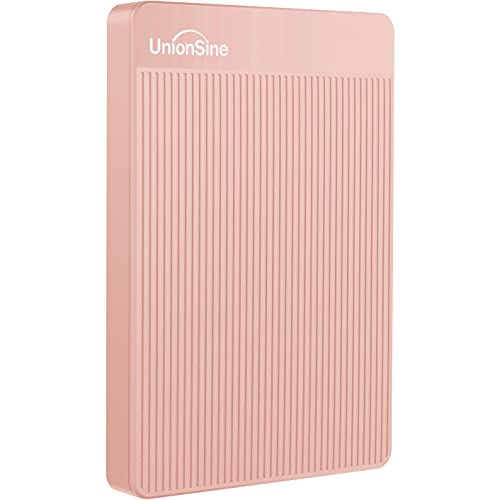 UnionSine 超薄型外付けHDD ポータブルハードディスク 1TB 2.5インチ USB3.0に対応 PC/Mac/PS4/XBox適用 (ピンク)HD2510 1枚目 画像