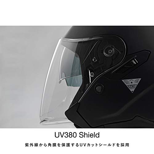 コミネ(KOMINE) バイク用 HK-172 FL コンポジット FRP ジェットヘルメット Gunmetal L 中間 画像