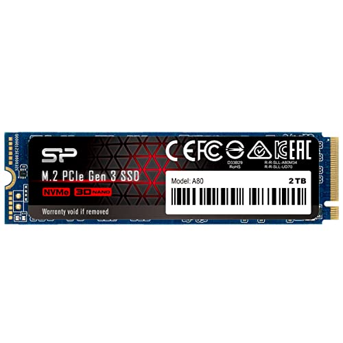 SP Silicon Power シリコンパワー SSD 2TB 3D NAND M.2 2280 PCIe3.0×4 NVMe1.3 P34A80シリーズ 5年保証 SP002TBP34A80M28 1枚目 画像