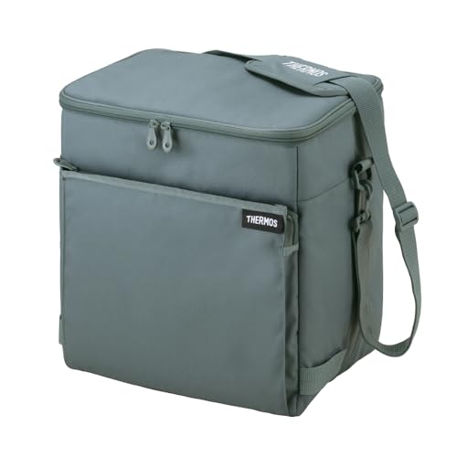 【Amazon.co.jp 限定】サーモス ソフトクーラー 20L グレー保冷バッグ 5層断熱構造 折りたためてコンパクト はっ水加工生地 ボックス型 大容量モデル RFD-0201 GY 画像1