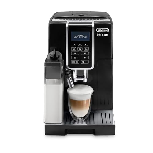 【アドバンスモデル】デロンギ(DeLonghi) コンパクト全自動コーヒーメーカー ディナミカ ミルクタンク付 1.8L ブラック ECAM35055B 1枚目 画像