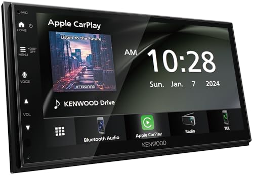 ケンウッド(Kenwood) ディスプレイオーディオ 7インチ DMX5523S ワイヤレス接続「Apple CarPlay」「Android Auto」対応 WSVGAの 静電タッチパネル搭載 ステリモ対応ワイヤレスミラーリング 画像1