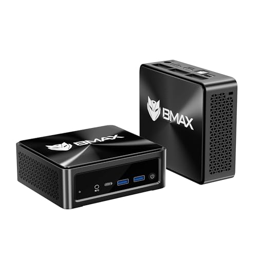 Bmax ミニpc AMD ryzen7 5825U mini pc, Windows 11 Pro 8コア16スレッド(最大4.5GHz) 小型PC,512GB NVMe SSD+DDR4 16GB, WiFi 6/BT-5.3/USB 3.2*2ミニパソコン, フル機能USB-C /HDMI2.1/DP1.4【4K@60Hz】3画面同時映像出力 小型パソコン B5A Pro 1枚目 画像