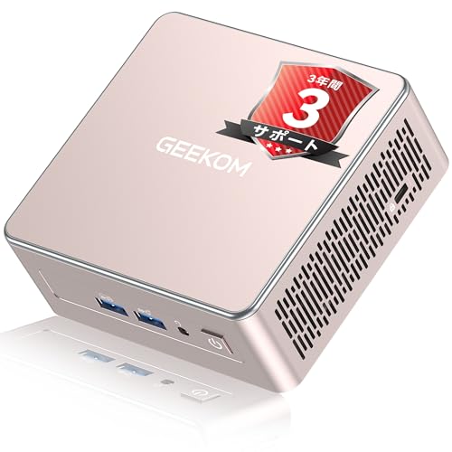 【3年保証・コスパ最強】GEEKOM A5 ミニpc AMD Ryzen 5 7430U搭載 、「128GB RAM+10TB SSD(最大拡張可能)」 全金属製内枠 超長寿命 ミニパソコン|最大8K・4画面同時出力|SDカードスロット 高速読み込み|Windows 11 Pro 正規版|2.5G有線LAN|ホームシアター/オフィス勤務/在宅ワークに最適|16GB RAM+512GB SSD 1枚目 画像