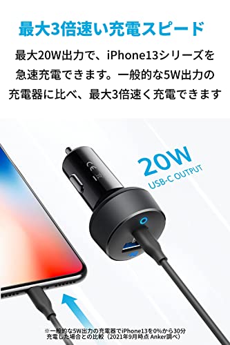Anker PowerDrive PD 2(32W 2ポート カーチャージャー)【USB Power Delivery対応/PowerIQ搭載/コンパクトサイズ】iPhone 16 シリーズ、iPad、Galaxy、Xperiaその他Android各種対応 最後 画像