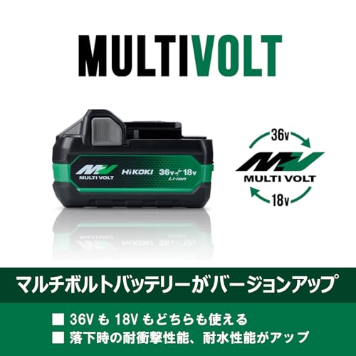 HiKOKI(ハイコーキ) Bluetooth付き第2世代マルチボルトバッテリー BSL36B18BX 36V 4.0Ah/18V 8.0Ah 0037-9244 最後 画像
