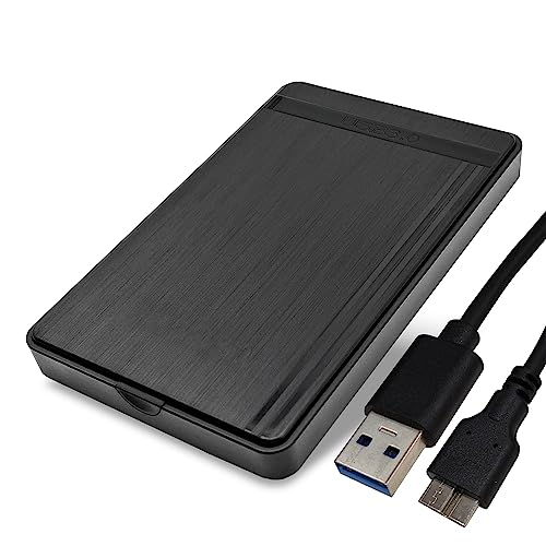 【整備済み品】外付けハードディスク 大容量 ポータブルHDD USB3.0 ケース ブラック 外付けHDD (USB3.0 / HDD500GB) 画像1