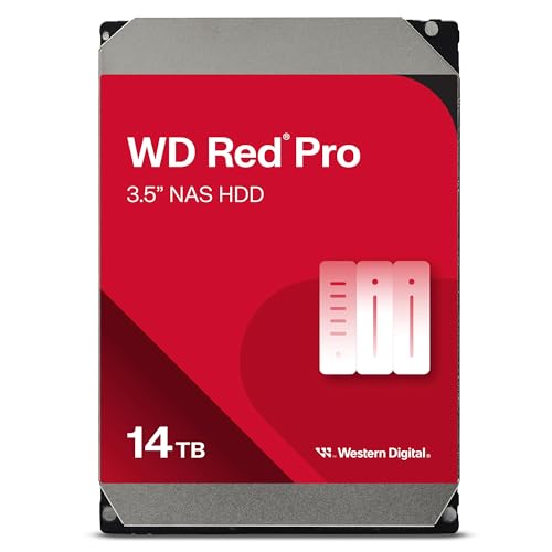 【Amazon.co.jp限定】Western Digital ウエスタンデジタル WD Red Pro 内蔵 HDD ハードディスク 14TB CMR 3.5inch SATA 7200rpm キャッシュ512MB NAS WD142KFGX-AJP エコパッケージ 【国内正規代理店】 1枚目 画像