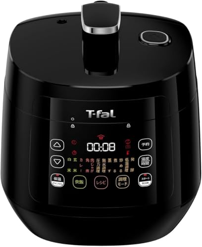 【オンライン限定】 ティファール 電気圧力鍋 3L 4人用 時短 おまかせ手料理 1台12役 自動調理 無水調理 「ラクラ・クッカー コンパクト」 独自の煮込み鍋 レシピブック付き ブラック CY3518JPA 1枚目 画像