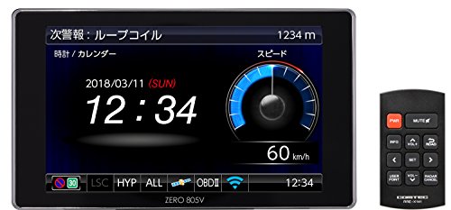 コムテック GPS液晶レーダー探知機 ZERO 805V 無料データ更新 移動式オービス/ゾーン30対応 OBD2接続 ドライブレコーダー連携 COMTEC ZERO805V 1枚目 画像
