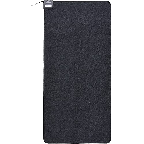 【Amazon.co.jp限定】[山善] ホットカーペット 1畳 (88cm×175cm) ダニ対策機能 温度調節5段階 コンパクト収納 グレー AUB-100 画像1