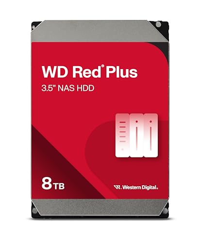 【Amazon.co.jp 限定】Western Digital ウエスタンデジタル WD Red Plus 内蔵 HDD 8TB CMR 3.5インチ SATA 5400rpm キャッシュ64MB NAS メーカー保証3年 WD80EFAX-AJP エコパッケージ 【国内正規取扱代理店】 画像1
