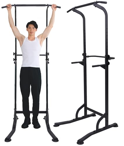 STEADY 懸垂 懸垂マシン ぶら下がり健康器 【10or12段階調整/耐荷重150kg/特許庁実案取得/コンパクト/組立簡単】 けんすいマシーン ぶらさがり健康器 pull up bar 懸垂機 懸垂器 懸垂バー 健康器具 ホームジム 背筋 チンニングスタンド 懸垂器具 懸垂台 (03.ブラック/ぶら下がり健康器(12段階調整)) 1枚目 画像
