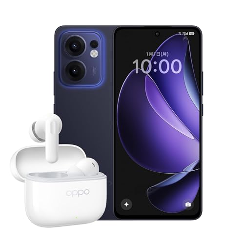 【発売記念BOX Enco Buds3 Proセット】 OPPO Reno13 A ルミナスネイビー【日本正規代理店品】SIMフリー 1枚目 画像
