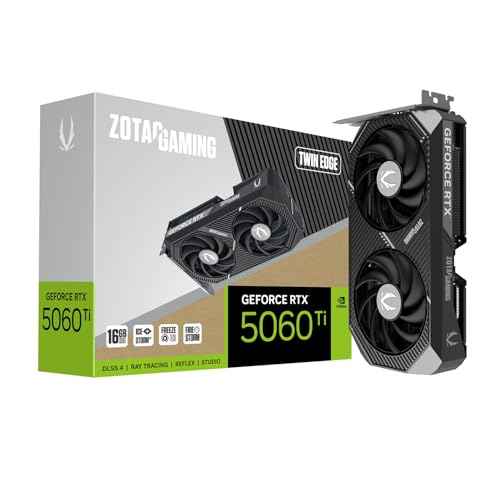ZOTAC GAMING GeForce RTX 5060 Ti 16GB Twin Edge グラフィックスボード ZT-B50620E-10M VD9182 1枚目 画像