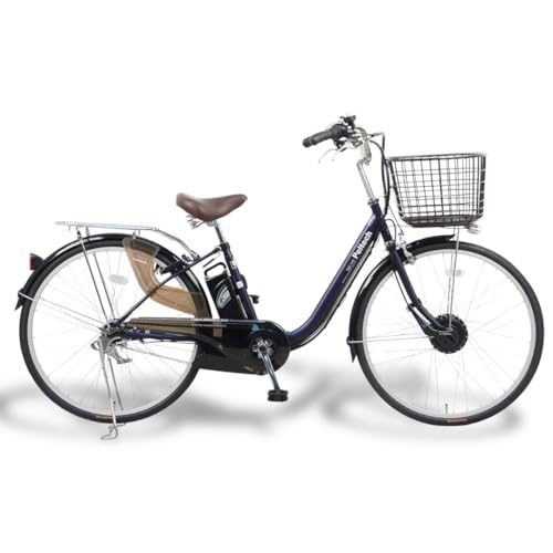 【100%完成車納品】 PELTECH(ペルテック) 電動アシスト自転車 26インチ内装3段 TDF-14Z (マットネイビー, 8AHバッテリー) 1枚目 画像