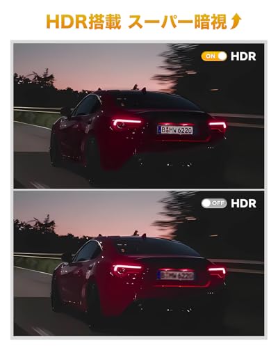 GKU 【2025年最新4K+2.5K UHD超高精細記録】 1.47インチ液晶画面 【SONY製IMX335センサー】 STARVIS 前後ドライブレコーダー ゼンゴ 小型 800万画素 携帯連携 GPS搭載 360° 回転 LED信号機対応 ノイズ対策済 HDR超強暗視 2.4G/5G WiFi対応 24時間駐車監視 上書き録画 Dash Cam 64GB SDカード (D900) 中間 画像