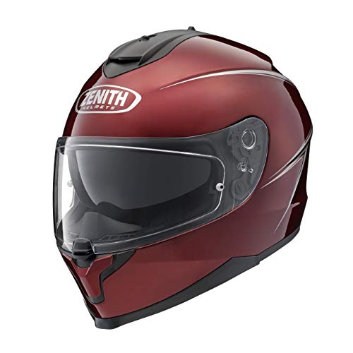 ヤマハ(Yamaha)バイクヘルメット フルフェイス YF-9 ZENITH サンバイザーモデル ピンストライプ ワインレッド Lサイズ(58-59cm) 90791-1784L 1枚目 画像