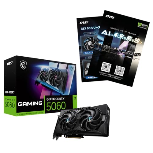 【Amazon.co.jp限定】MSI GeForce RTX 5060 8G GAMING OC A5クリアファイル同梱版 VD9246 1枚目 画像