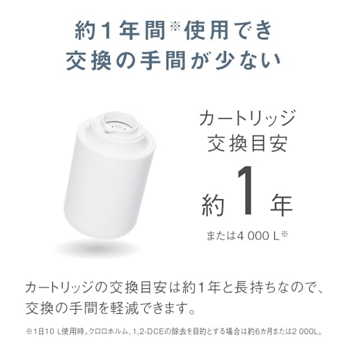 【2024年発売】パナソニック 蛇口直結型浄水器 PFOS/PFOA除去対応 TK-CJ14-W ホワイト 中間 画像